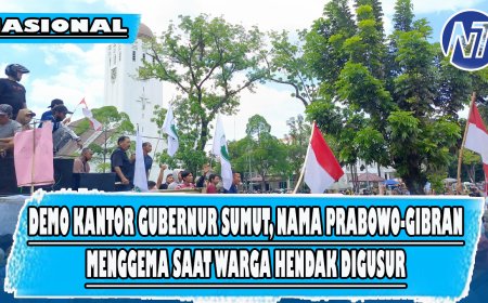 Demo Kantor Gubernur Sumut, Nama Prabowo-Gibran Menggema Saat Warga Hendak Digusur