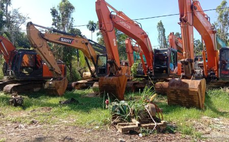 Polisi Telusuri Pemilik 11 Excavator Hasil Penertiban Lokasi Penambangan di Kota Nopan
