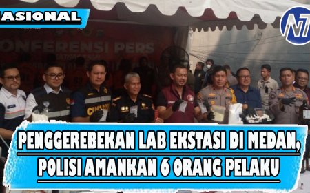 Penggerebekan Lab Ekstasi di Medan, Polisi Amankan 6 Orang Pelaku