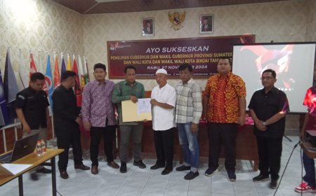 Pilkada Binjai 2024, KPU Umumkan Bapaslon Perseorangan Tidak Lolos Verifikasi Administrasi