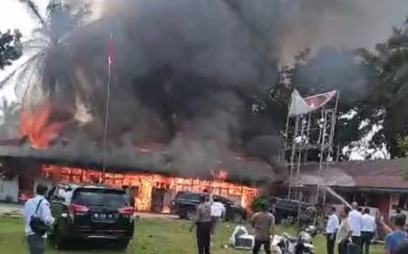 Ketua KPU Sumut: Semua Dokumen di Kantor KPU Labura Terbakar