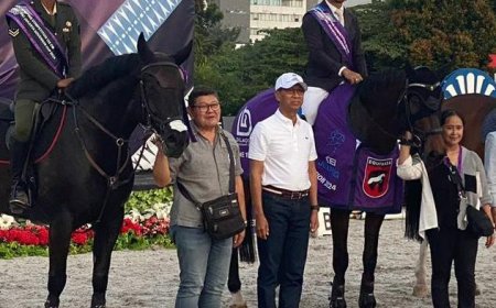 Atlet Pelatda PON Pordasi Sumut Catat Prestasi di FEI CSIs International Jumping Competition 2024