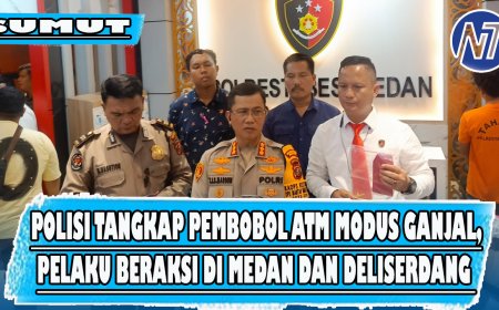 Polisi Tangkap Pembobol ATM Modus Ganjal, Pelaku Kerap Beraksi di Medan dan Deliserdang