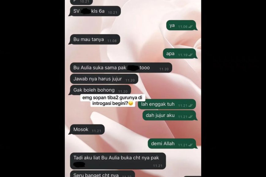 Murid Kelas 6 Ini Buat Shok, Ngelabrak Guru yang Sering Chat dengan Guru Olahraga