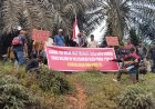 Merasa Dicurangi, Warga Desa Batu Sondat Datangi PTPN IV Gelar Aksi Damai