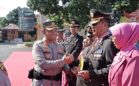 8 Personel Polres Asahan Naik Pangkat, 25 Purnabakti
