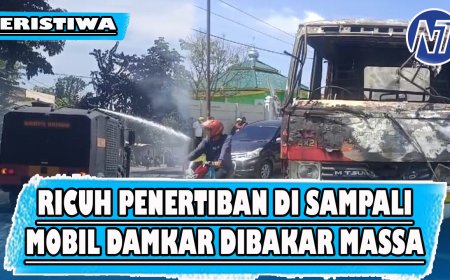 Bentrok Penertiban Bangunan Gudang di Sampali, 1 Mobil Damkar Dibakar Massa