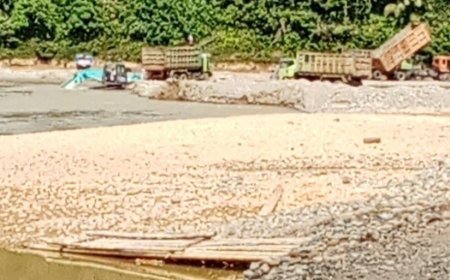 Membandel, Galian C Ilegal di Kecamatan Linggabayu Tak Hiraukan Kapolsek