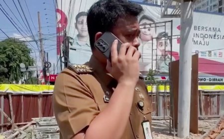 Bobby Nasution Sidak Pekerjaan Kontruksi Tugu Kota di Simpang Putri Hijau, Komplain ke Pemborong via Ponsel