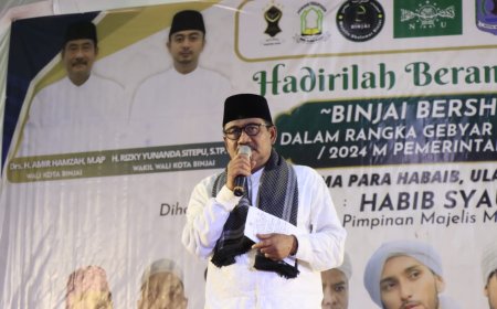 Binjai Bersholawat, Wali Kota Ajak Masyarakat Muhasabah Diri