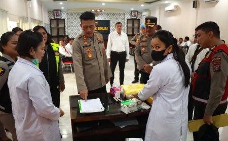 Seratus Personel Polres Binjai di Cek Urine, Ini Hasilnya