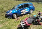 Kurang Waspada, Honorer Tabrak Mobil Polisi dan Motor di Simalungun, 4 Luka-luka