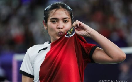 Ikuti Jejak Maria Kristin, Gregoria ke Perempat Final Olimpiade Paris 2024