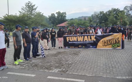 Peringati HKAN 2024, TNBG Gelar Fun Walk