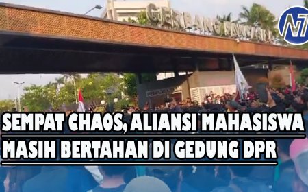 Sempat Chaos, Aliansi Mahasiswa Masih Bertahan di Gedung DPR