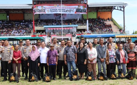 Kapolres Humbahas Dampingi Wakapolri Bakti Sosial di Kabupaten Dairi
