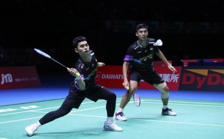 Pasangan Baru Leo/Bagas Tembus Semifinal Japan Open 2024