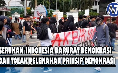 Demo di DPRD Sumut: Serukan 'Indonesia Darurat Demokrasi' dan Tolak Pelemahan Prinsip Demokrasi