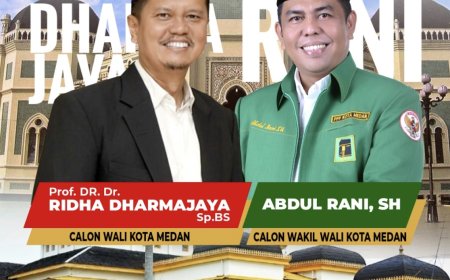 PDIP Resmi Majukan Prof Ridha-Abdul Rani di Pilkada Medan 2024