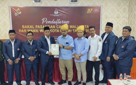 dr Donal Simanjuntak-Andri Alfisah Pasangan Kedua yang Mendaftar ke KPU Binjai, Singgung Pilkada Jujur dan Adil