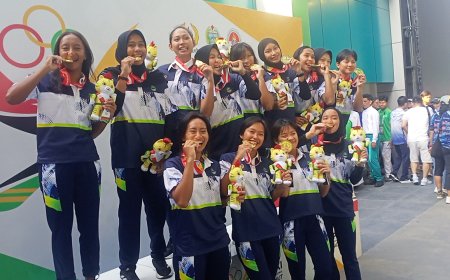 Raih Emas, Tim Polo Air Putri Jabar Cetak Sejarah di Medan