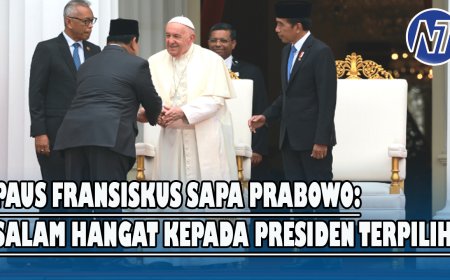 Detik-detik Presiden Jokowi Kenalkan Prabowo Sebagai Presiden Terpilih ke Paus Fransiskus