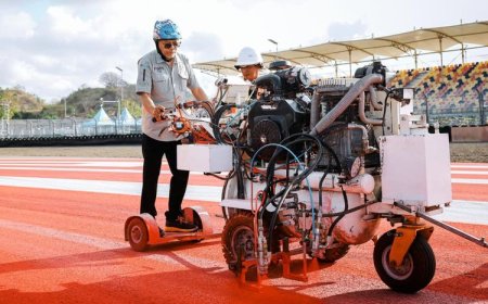 Sirkuit Mandalika Bersolek Jelang Gelaran MotoGP Indonesia 2024