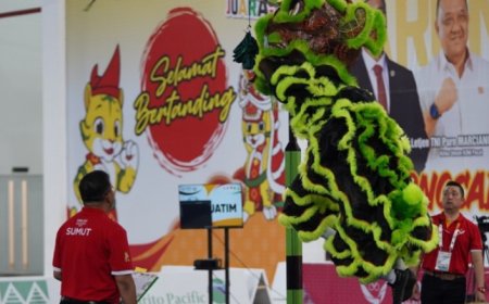 Jatim Sabet Emas di Cabor Barongsai Kecepatan