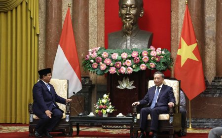 Prabowo Temui Presiden Vietnam Bahas Kemitraan Strategis