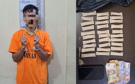Warga Sei Bilah Edarkan Narkoba, Polisi Sita 30 Paket Ganja Kering