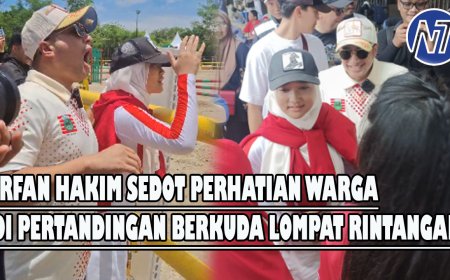 PON XXI, Irfan Hakim jadi Perhatian Warga saat Saksikan Berkuda Lompat Rintangan