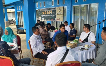 Balai TNBG Madina 'NgoPi' Bareng Jurnalis, Ini Hal yang Dibahas