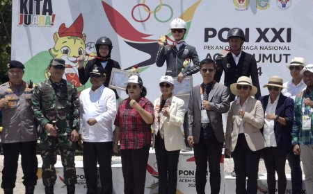 Sempat Terjatuh di Ronde 1, Atlet Berkuda Sumut Dinov Sabet Emas