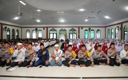 Cooling System ke Masjid Al-Furqoon Percut, Wakapolda Sumut Ajak Jaga Keutuhan Bangsa dan Wujudkan Pilkada Damai