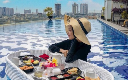 Nikmati Pemandangan Menakjubkan Kota Medan dari Kolam Renang Swiss-Belinn Gajah Mada