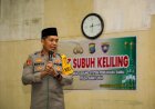 Wakapolda Sumut Bersama Polres Tanah Karo Subuh Keliling di Masjid Istihrar Berastagi