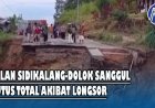 Jalan Sidikalang-Dolok Sanggul Putus Total Akibat Longsor, Warga Terisolasi