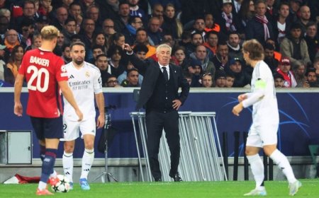 Real Madrid Kalah 1-0 Atas Lille di Liga Champions, Ancelotti Frustasi