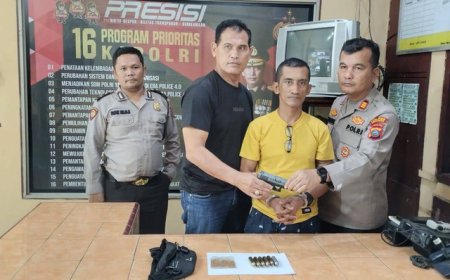 Pria 'Koboi' di Simalungun Ditangkap: Sempat Nantang Polisi