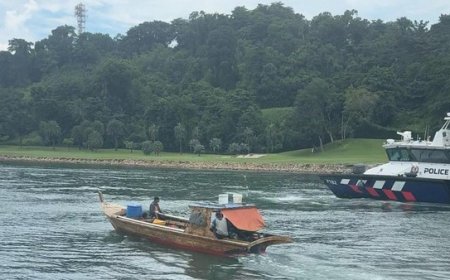 Masuk Perairan Singapura, 4 Nelayan Asal Batam Ditangkap Police Marine Singapura