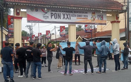 Aliansi PPD Binjai Geruduk Polres Binjai, Minta Polisi Netral Dalam Pilkada dan Jangan Coba Cawe-cawe