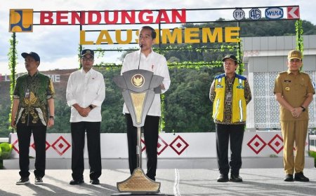 Digadang-gadang Bisa Atasi Banjir Kota Medan, Jokowi Resmikan Bendungan Simeme