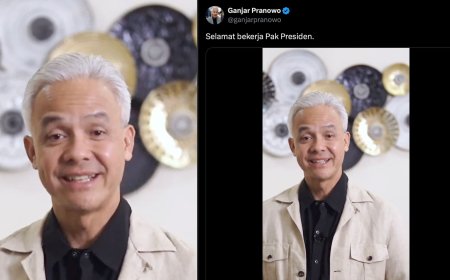 Ganjar Pranowo: Selamat Bekerja Pak Presiden