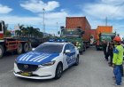 Polda Sumut Kawal Pengangkutan 13 Kontainer Logistik Aquabike Jetski World Championship menuju Danau Toba