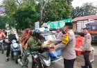 Cooling System Pilkada Damai, Polres Padang Lawas Bagikan 500 Paket Nasi Kotak ke Warga Sibuhuan