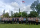Kapolsek Sosa Pimpin Apel Kesiapan Linmas Jelang Pilkada Serentak 2024