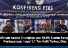 3 Oknum Aparat Ditangkap usai KLHK Sumut Bongkar Perdagangan Ilegal 1,1 Ton Kulit Trenggiling