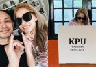 Gaya BCL saat Nyoblos Bikin Kaget, Istri Tiko Aryawardhana Bela-bela Naik Motor Lewat Gang Sempit