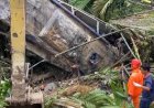 8 Mobil Tertimpa-1 Bus Masuk Jurang saat Longsor Landa Sibolangit