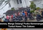 Kecewa, Warga Datangi Posko Kemenangan Tuntut Honor Tim Sukses